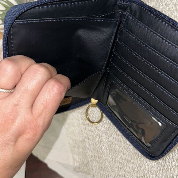 Fossil Wallet Wristlet Passport Holder Bundle PVC Blue Turquoise Multicolored - Picture 15 of 16